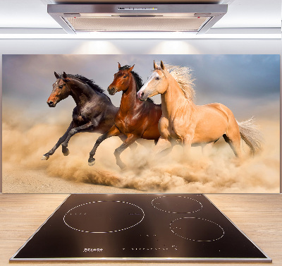 Panneau crédence cuisine Chevaux de marche