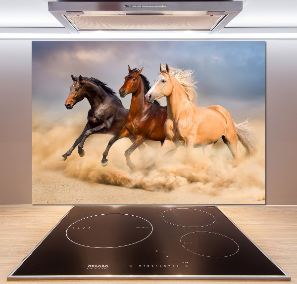 Panneau crédence cuisine Chevaux de marche