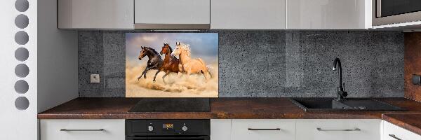 Panneau crédence cuisine Chevaux de marche
