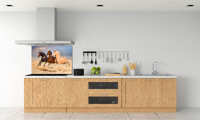 Panneau crédence cuisine Chevaux de marche