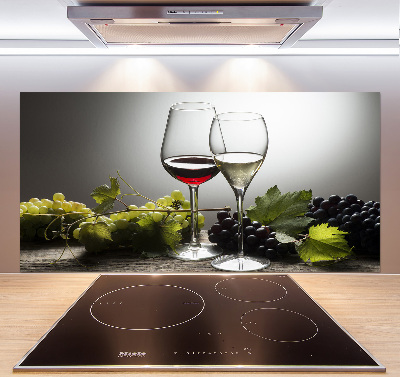 Crédence cuisine en verre Vin et raisins