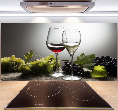 Crédence cuisine en verre Vin et raisins