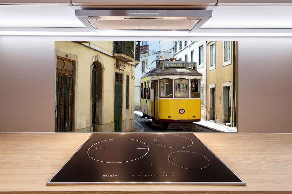 Crédence de cuisine en verre Tramway de Lisbonne