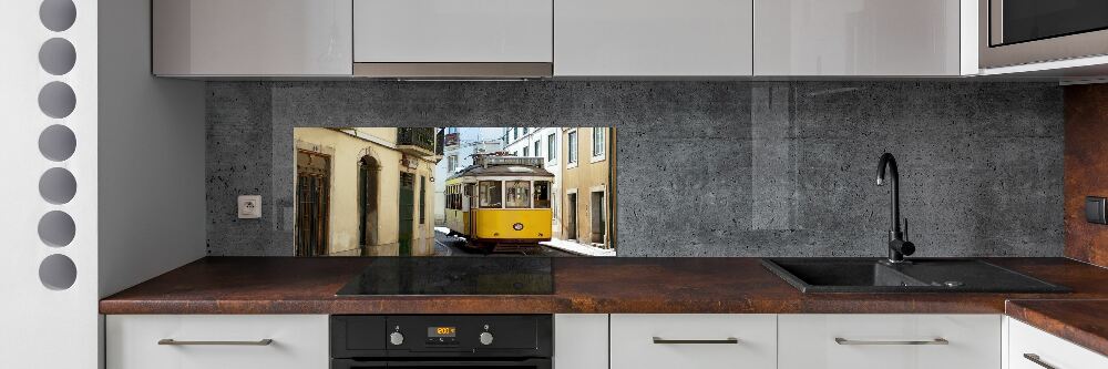 Crédence de cuisine en verre Tramway de Lisbonne