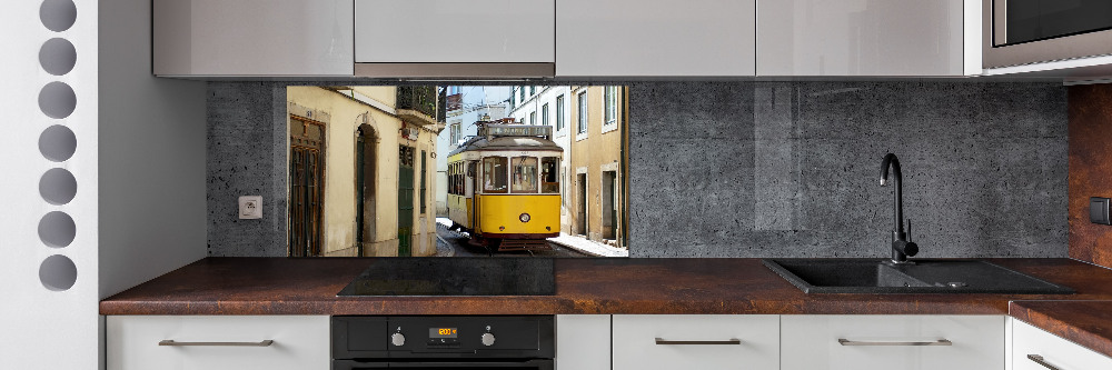 Crédence de cuisine en verre Tramway de Lisbonne