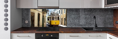 Crédence de cuisine en verre Tramway de Lisbonne