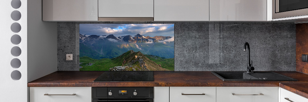 Crédence cuisine en verre trempé Sommets des montagnes