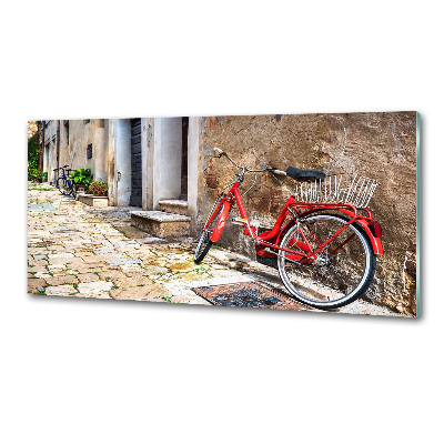 Crédence de cuisine en verre Vélo rouge