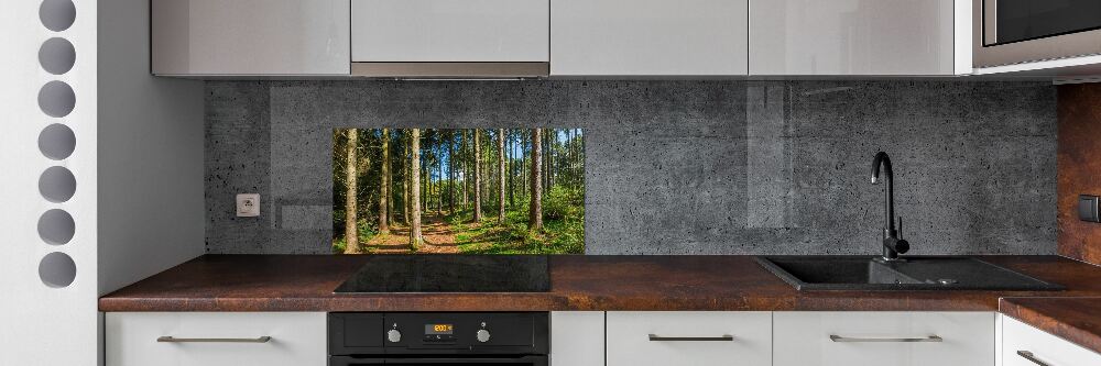 Crédence en verre cuisine Panorama d'une forêt