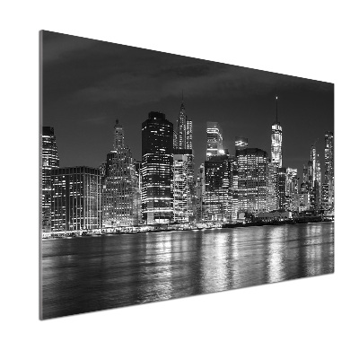 Panneau crédence cuisine Manhattan de nuit