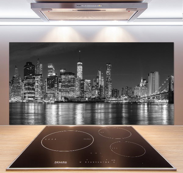Panneau crédence cuisine Manhattan de nuit