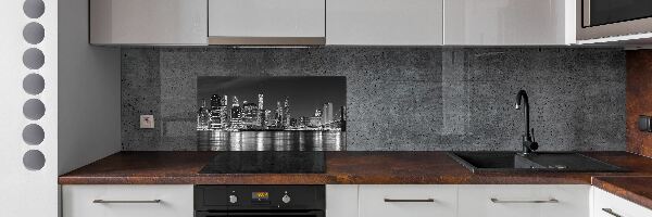 Panneau crédence cuisine Manhattan de nuit