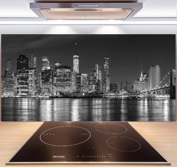 Panneau crédence cuisine Manhattan de nuit