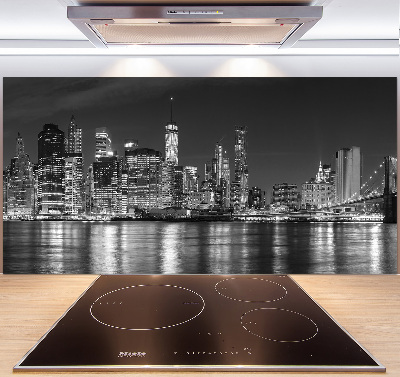 Panneau crédence cuisine Manhattan de nuit