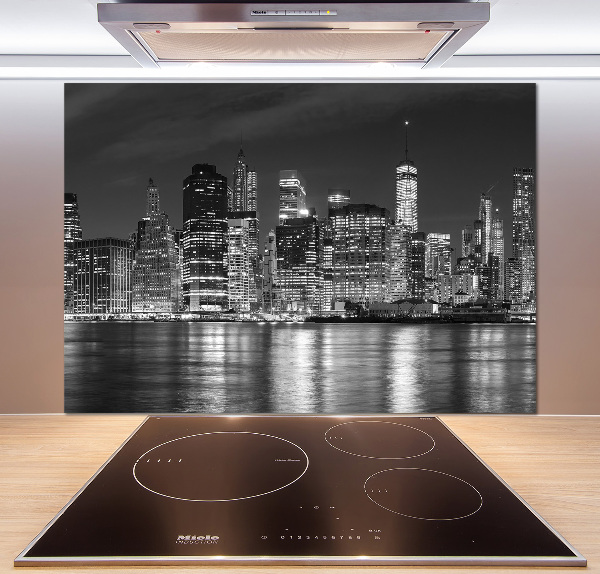 Panneau crédence cuisine Manhattan de nuit