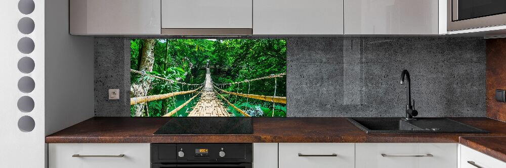 Crédence en verre trempé Pont de la forêt tropicale