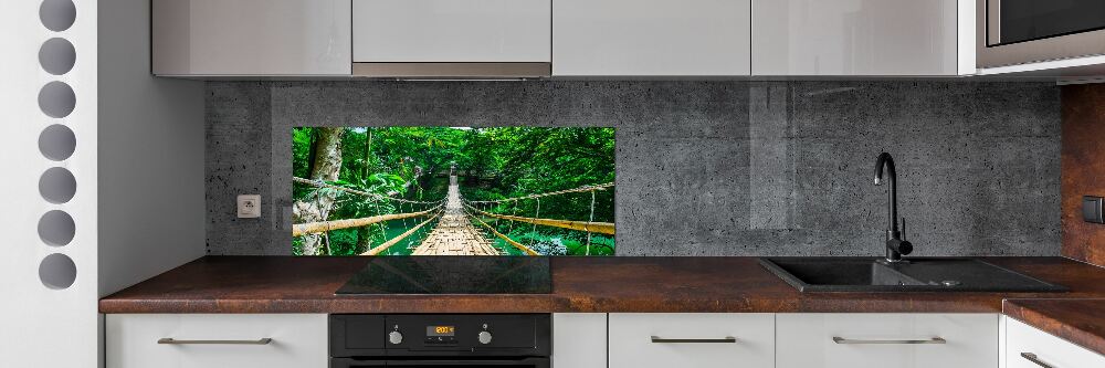 Crédence en verre trempé Pont de la forêt tropicale