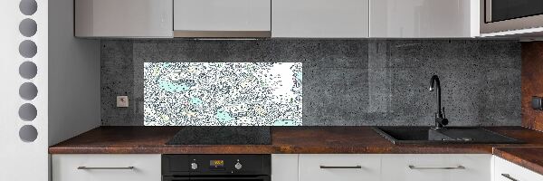 Crédence cuisine en verre trempé Richesse des fleurs