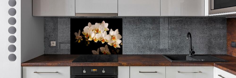 Crédence en verre avec motif Fleur d'orchidée