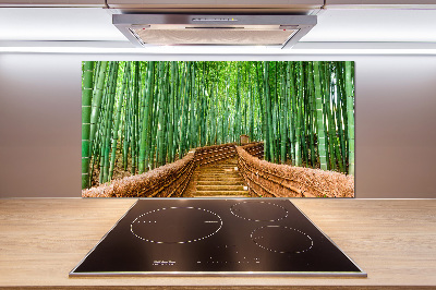 Crédence de cuisine en verre Forêt de bambous