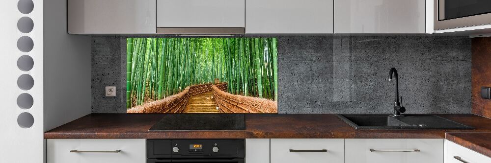 Crédence de cuisine en verre Forêt de bambous