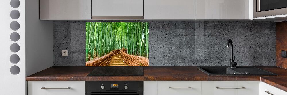 Crédence de cuisine en verre Forêt de bambous