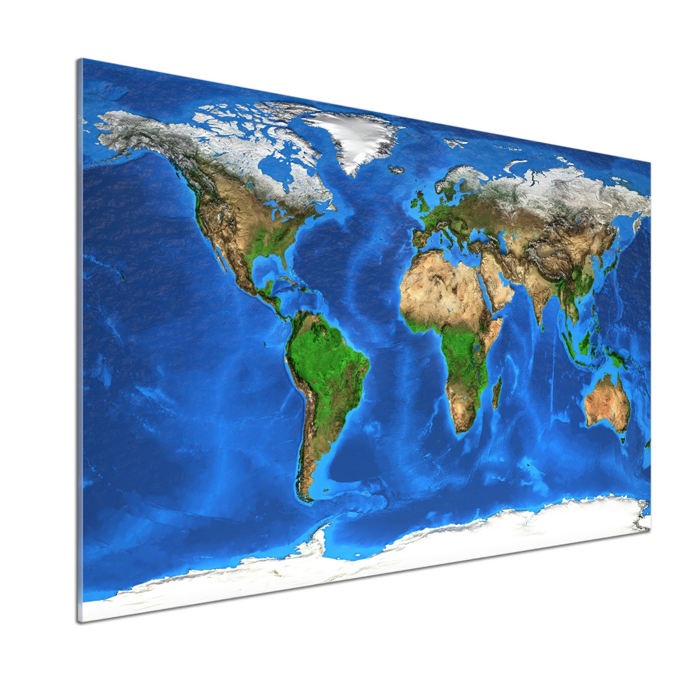 Crédence en verre Carte du monde