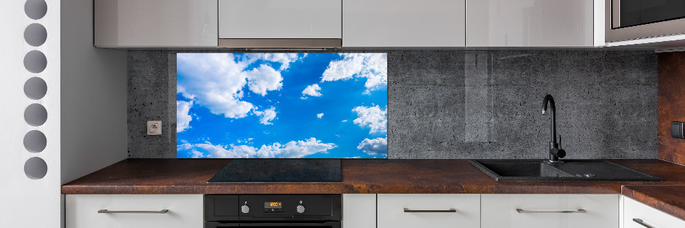 Verre pour crédence Nuages dans le ciel