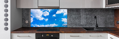 Verre pour crédence Nuages dans le ciel