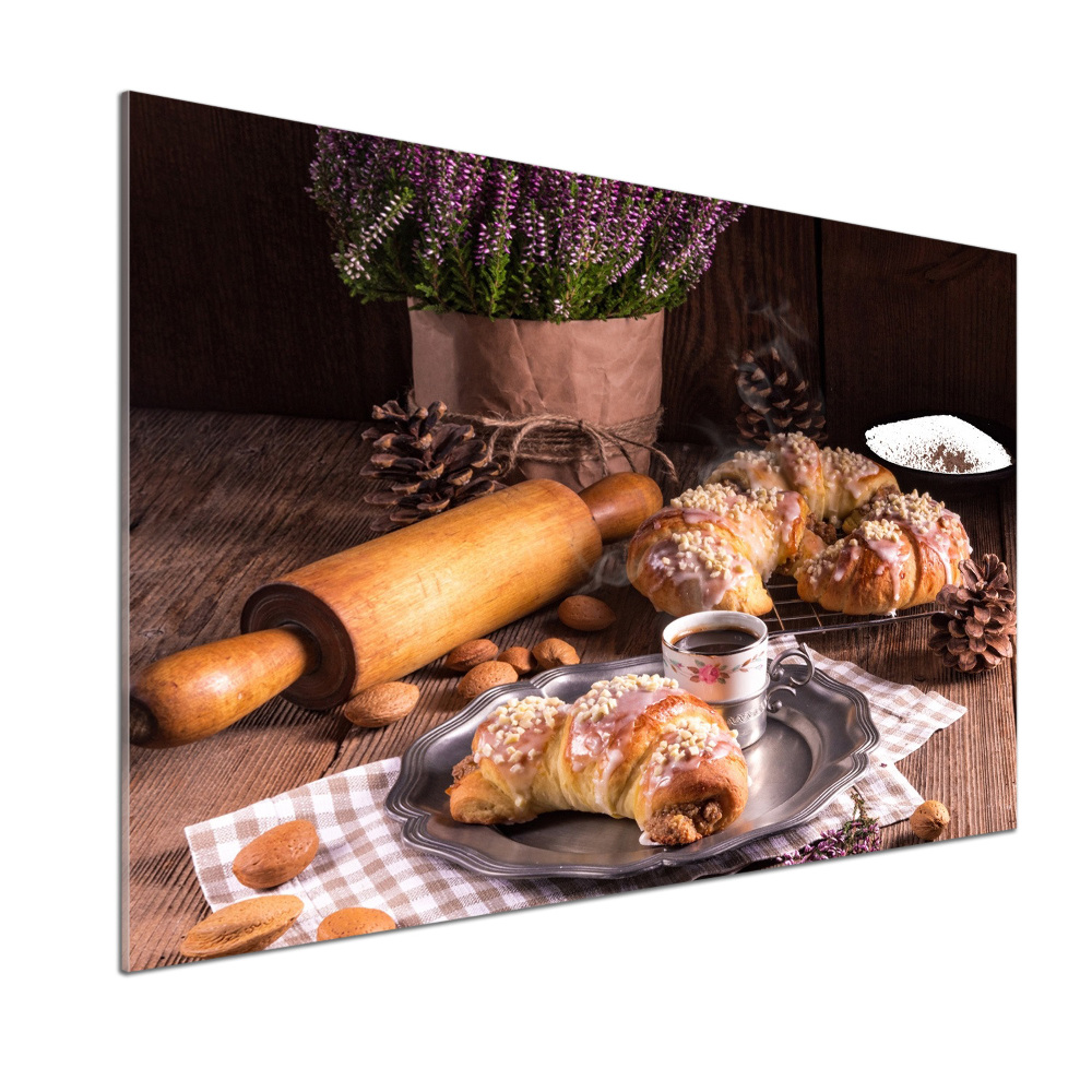 Crédence en verre avec motif Croissants