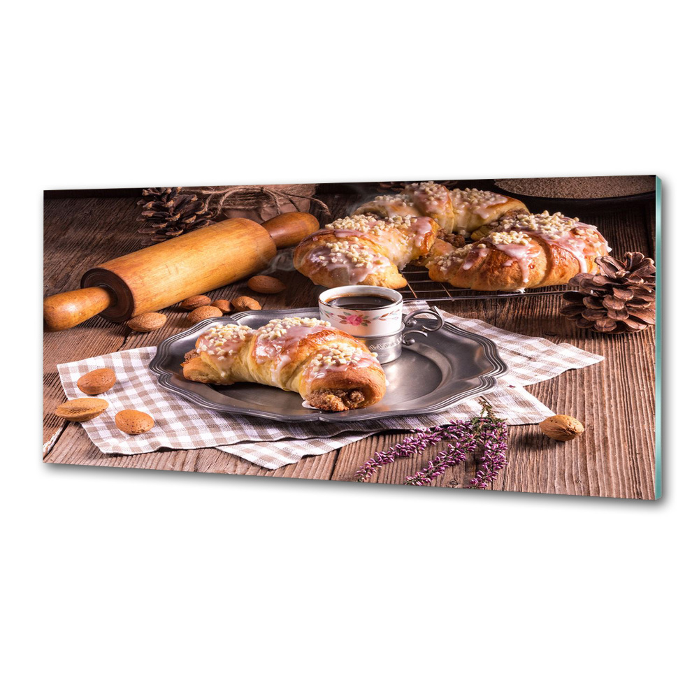 Crédence en verre avec motif Croissants