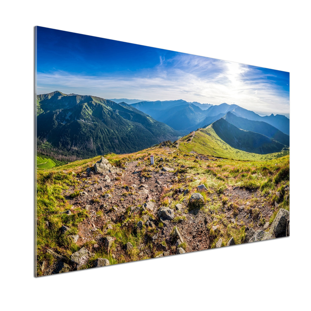 Crédence en verre trempé Panorama de montagne