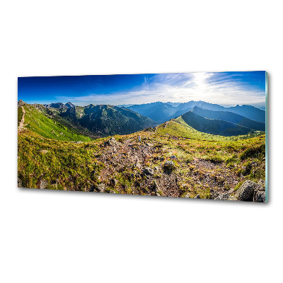 Crédence en verre trempé Panorama de montagne