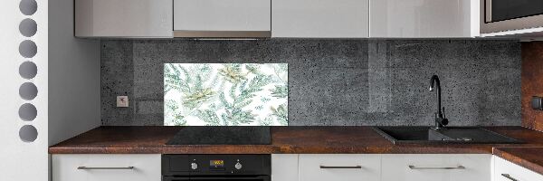 Panneau crédence cuisine Fleurs et feuillages