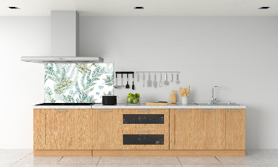 Panneau crédence cuisine Fleurs et feuillages