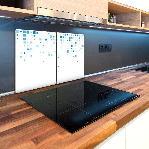 Protection plaque induction Carrés bleus