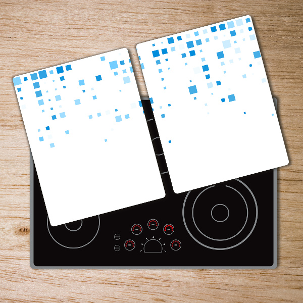 Protection plaque induction Carrés bleus