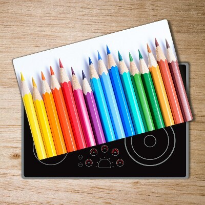 Cache plaque de cuisson Crayons de couleur