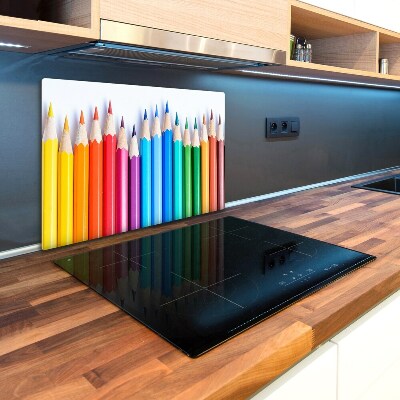 Cache plaque de cuisson Crayons de couleur