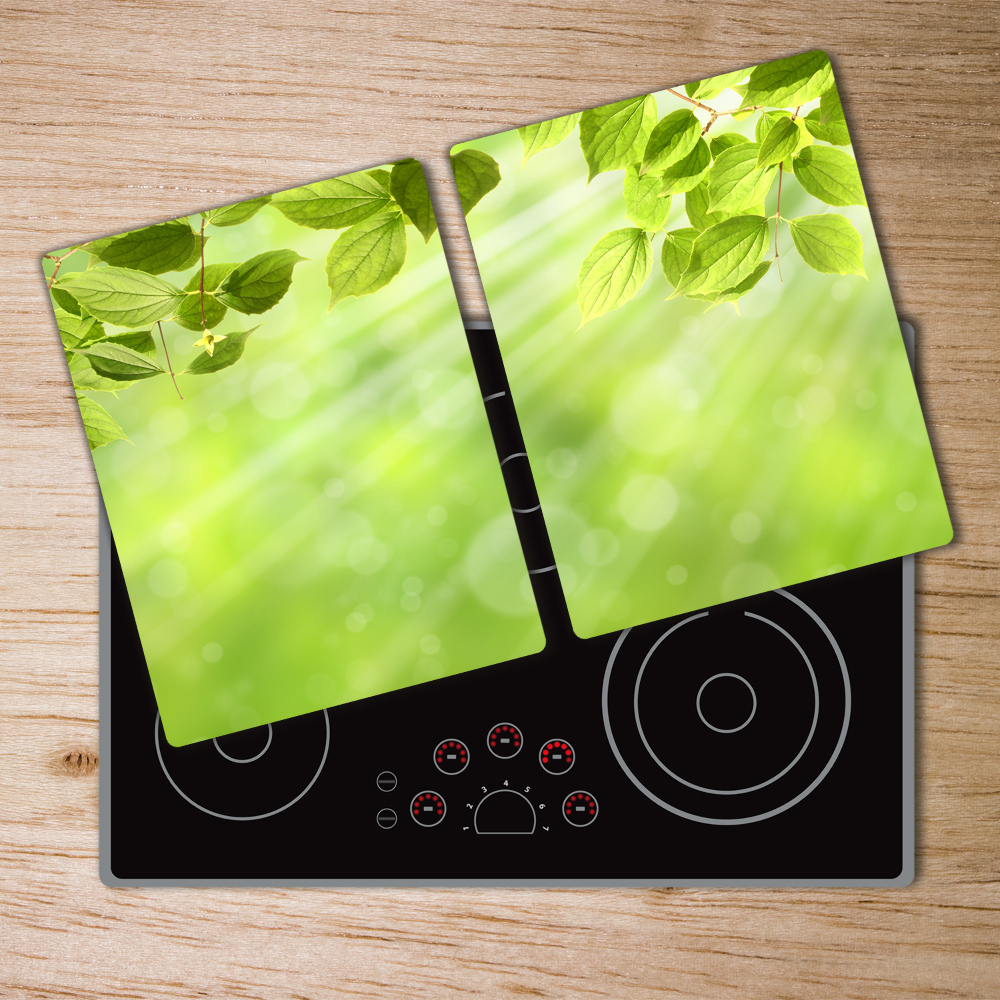 Protection pour plaque de cuisson Feuilles de soleil