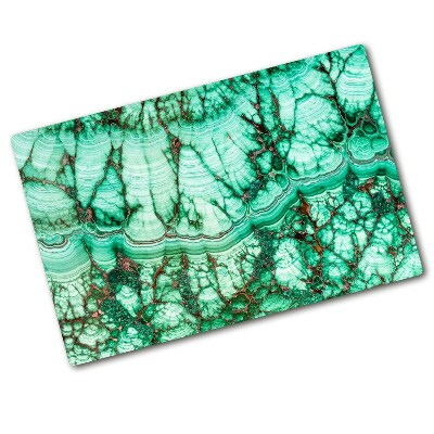 Protection plaque induction Texture de malachite