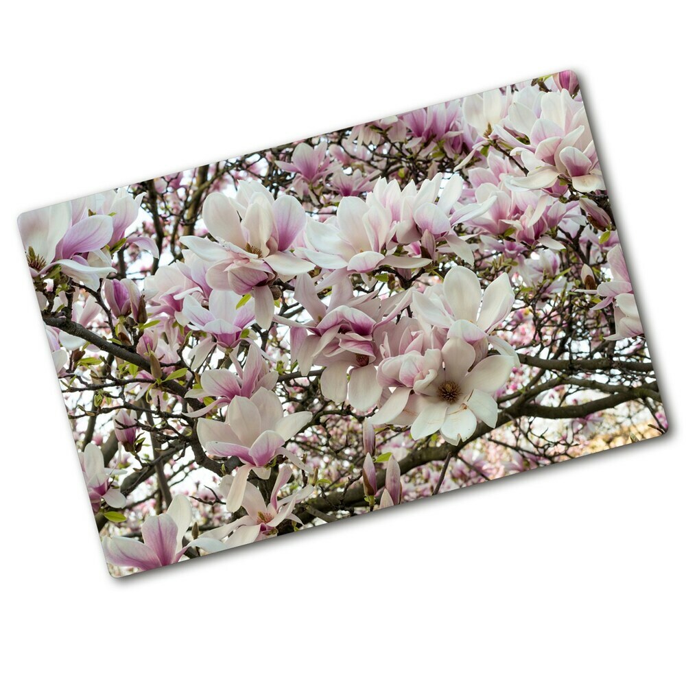 Protection pour plaque de cuisson Fleurs de magnolia