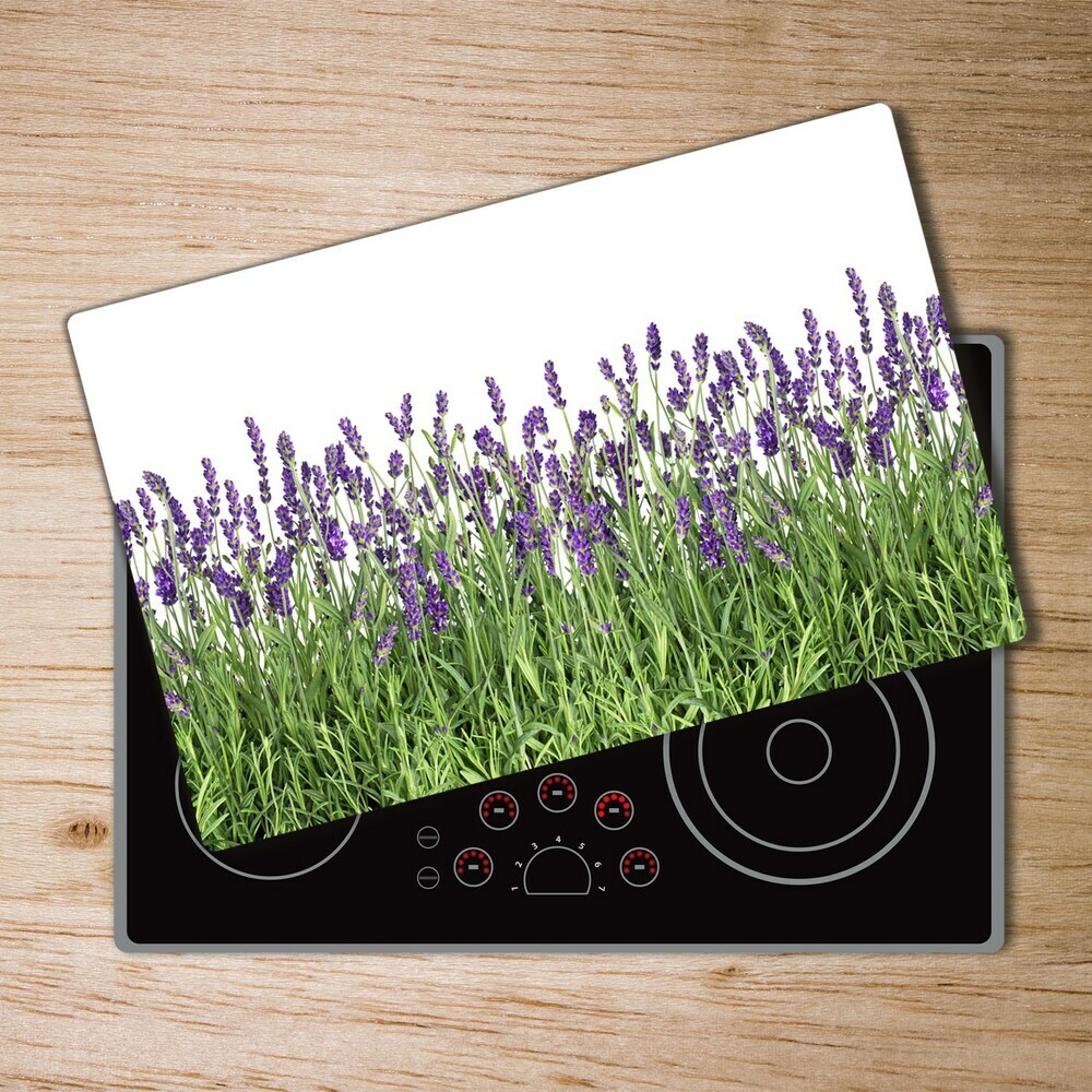 Protection pour plaque de cuisson Fleurs de lavande