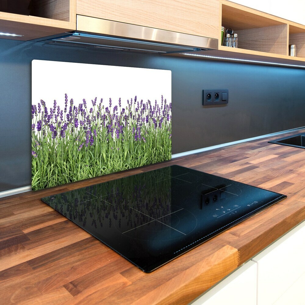 Protection pour plaque de cuisson Fleurs de lavande