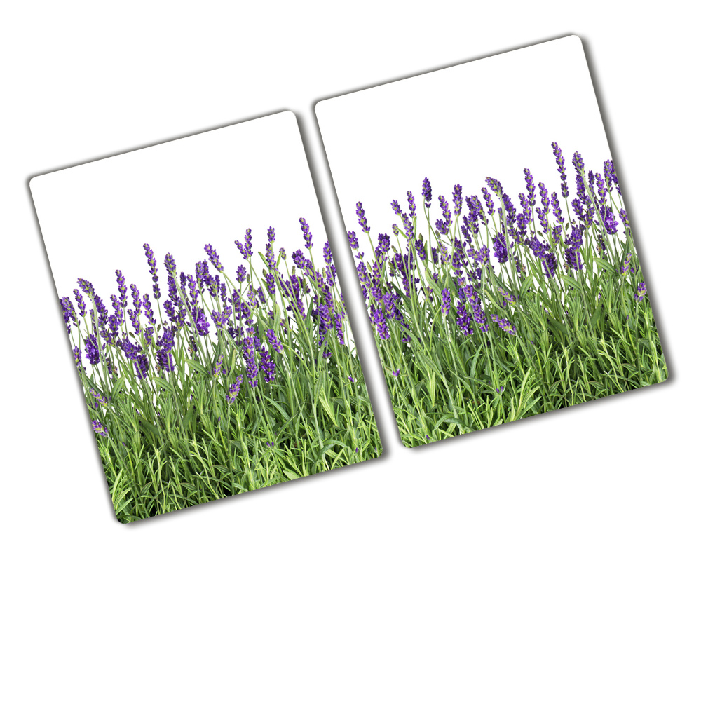 Protection pour plaque de cuisson Fleurs de lavande