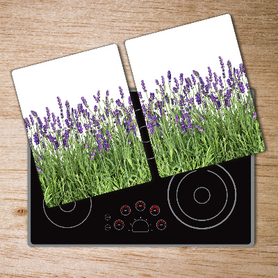 Protection pour plaque de cuisson Fleurs de lavande