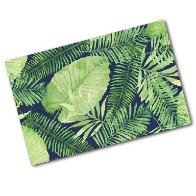 Protection pour plaque de cuisson Feuilles tropicales