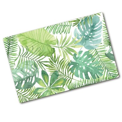 Cache plaque de cuisson Feuilles tropicales