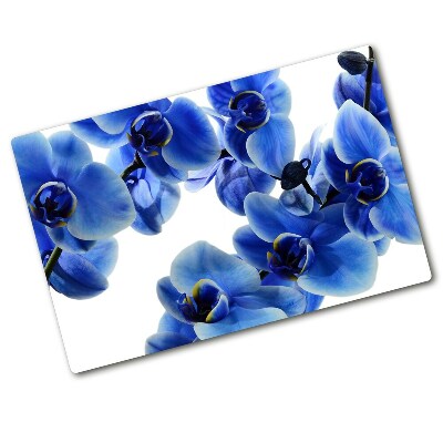 Protection pour plaque de cuisson Orchidée bleue