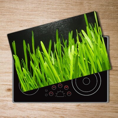 Protection pour plaque de cuisson Herbes hautes fond foncé